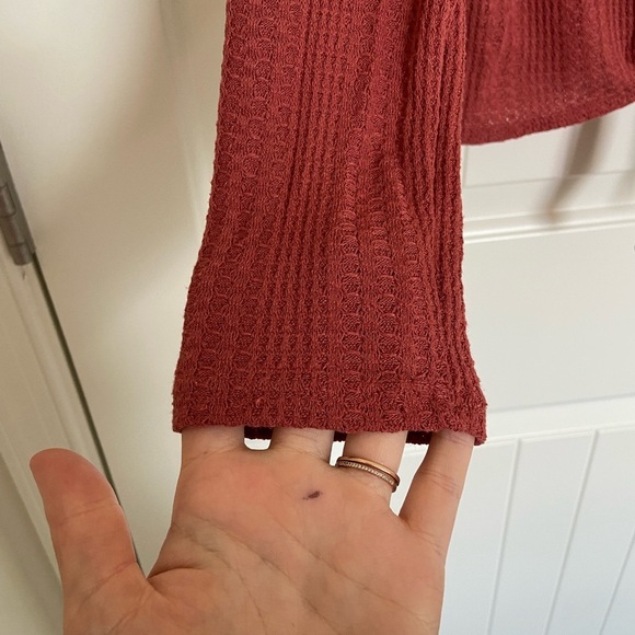 NWOT‎ | Paper Crane women’s knit button down knotted top — small - Picture 2 of 6